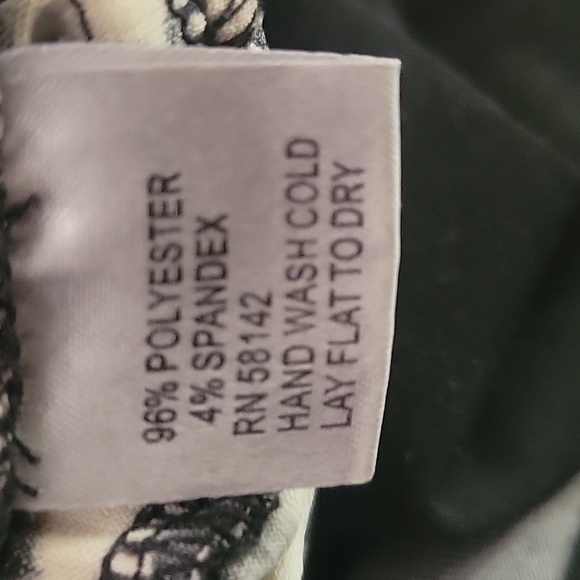 Muse Women's Leopard Dress Size 14 Black and Gray and White - Picture 5 of 5